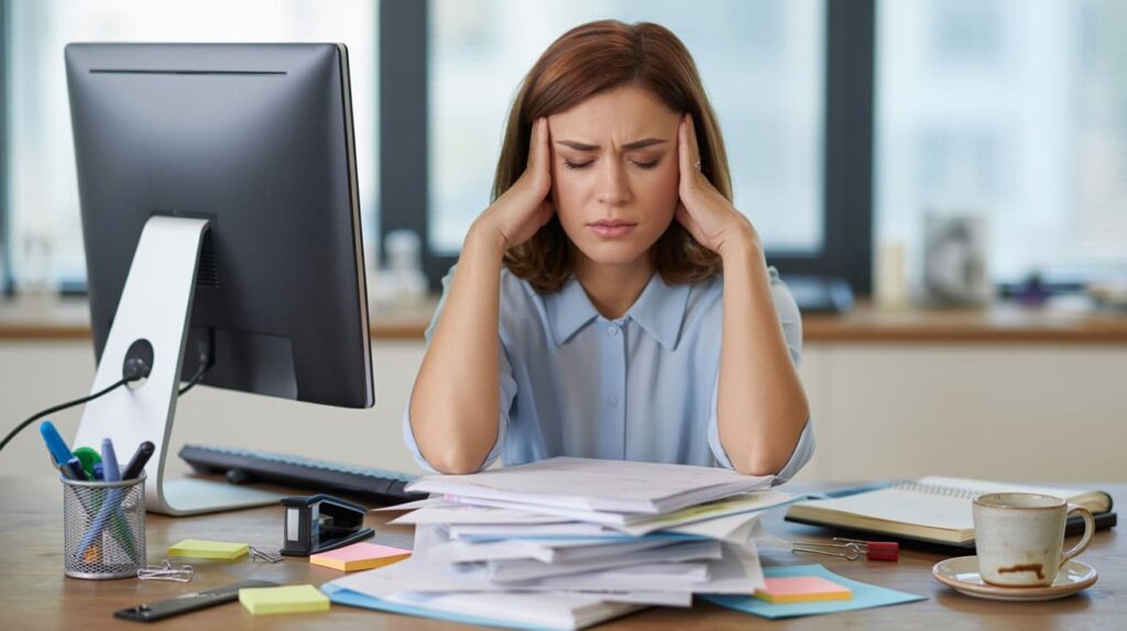 Kobieta cierpiąca na zaburzenia psychosomatyczne